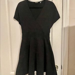 Opening Ceremony Embossed Paisley Black Skater Dress